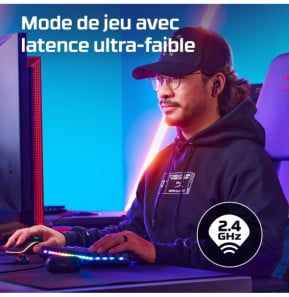 HyperX Écouteurs sans fil Cloud MIX Buds (noir) Écouteurs sans fil HyperX Cloud MIX Buds (noir)  (4P5D9AA)