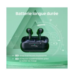 HyperX Écouteurs sans fil Cloud MIX Buds (noir) Écouteurs sans fil HyperX Cloud MIX Buds (noir)  (4P5D9AA)