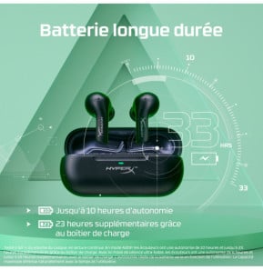 HyperX Écouteurs sans fil Cloud MIX Buds (noir) Écouteurs sans fil HyperX Cloud MIX Buds (noir)  (4P5D9AA)