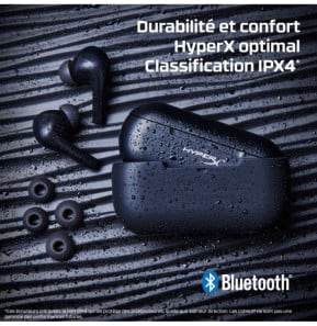 HyperX Écouteurs sans fil Cloud MIX Buds (noir) Écouteurs sans fil HyperX Cloud MIX Buds (noir)  (4P5D9AA)