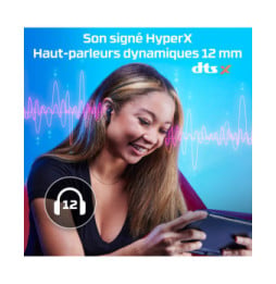 HyperX Écouteurs sans fil Cloud MIX Buds (noir) Écouteurs sans fil HyperX Cloud MIX Buds (noir)  (4P5D9AA)