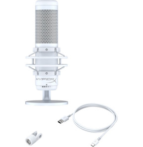 HyperX QuadCast S Blanc Microphone de PC (519P0AA)