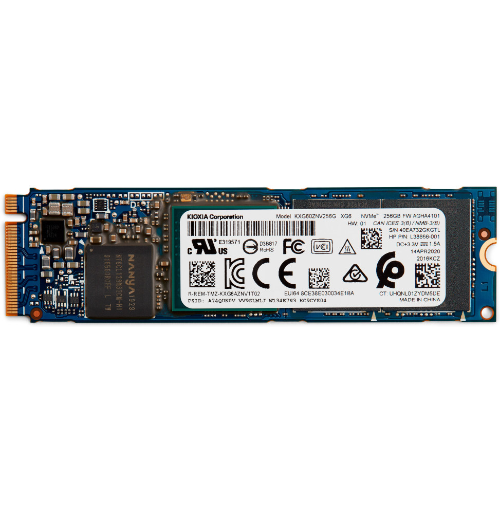 HP 1D0H6AA disque SSD M.2 256 Go PCI Express 3.0 TLC NVMe (1D0H6AA)