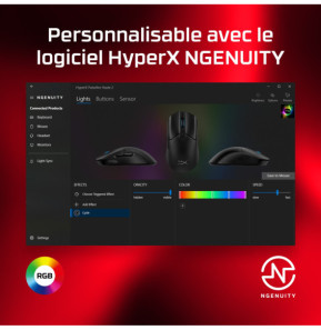 HyperX Pulsefire Haste 2 - Souris gaming (blanc) HyperX Pulsefire Haste 2 - Souris gaming (blanc)  (6N0A8AA)
