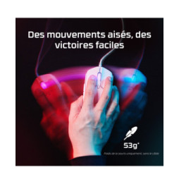 HyperX Pulsefire Haste 2 - Souris gaming (blanc) HyperX Pulsefire Haste 2 - Souris gaming (blanc)  (6N0A8AA)