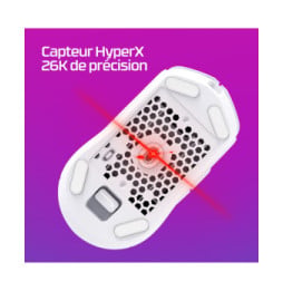 HyperX Pulsefire Haste 2 - Souris sans fil gaming (blanc) HyperX Pulsefire Haste 2 - Souris sans fil gaming (blanc)  (6N0A9AA)