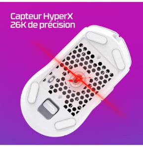 HyperX Pulsefire Haste 2 - Souris sans fil gaming (blanc) HyperX Pulsefire Haste 2 - Souris sans fil gaming (blanc)  (6N0A9AA)