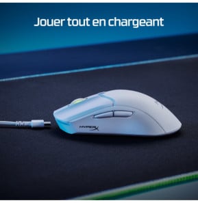 HyperX Pulsefire Haste 2 - Souris sans fil gaming (blanc) HyperX Pulsefire Haste 2 - Souris sans fil gaming (blanc)  (6N0A9AA)
