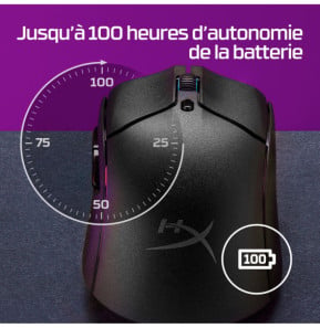 HyperX Pulsefire Haste 2 - Souris sans fil gaming (blanc) HyperX Pulsefire Haste 2 - Souris sans fil gaming (blanc)  (6N0A9AA)