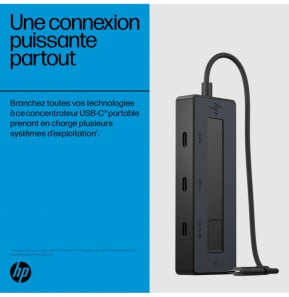 HP Concentrateur USB-C 4K Concentrateur USB-C HP 4K  (6G843AA)