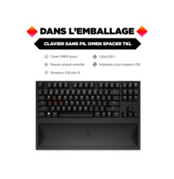 HP Clavier TKL sans fil OMEN Spacer Clavier TKL sans fil OMEN Spacer  (9BU31AA)
