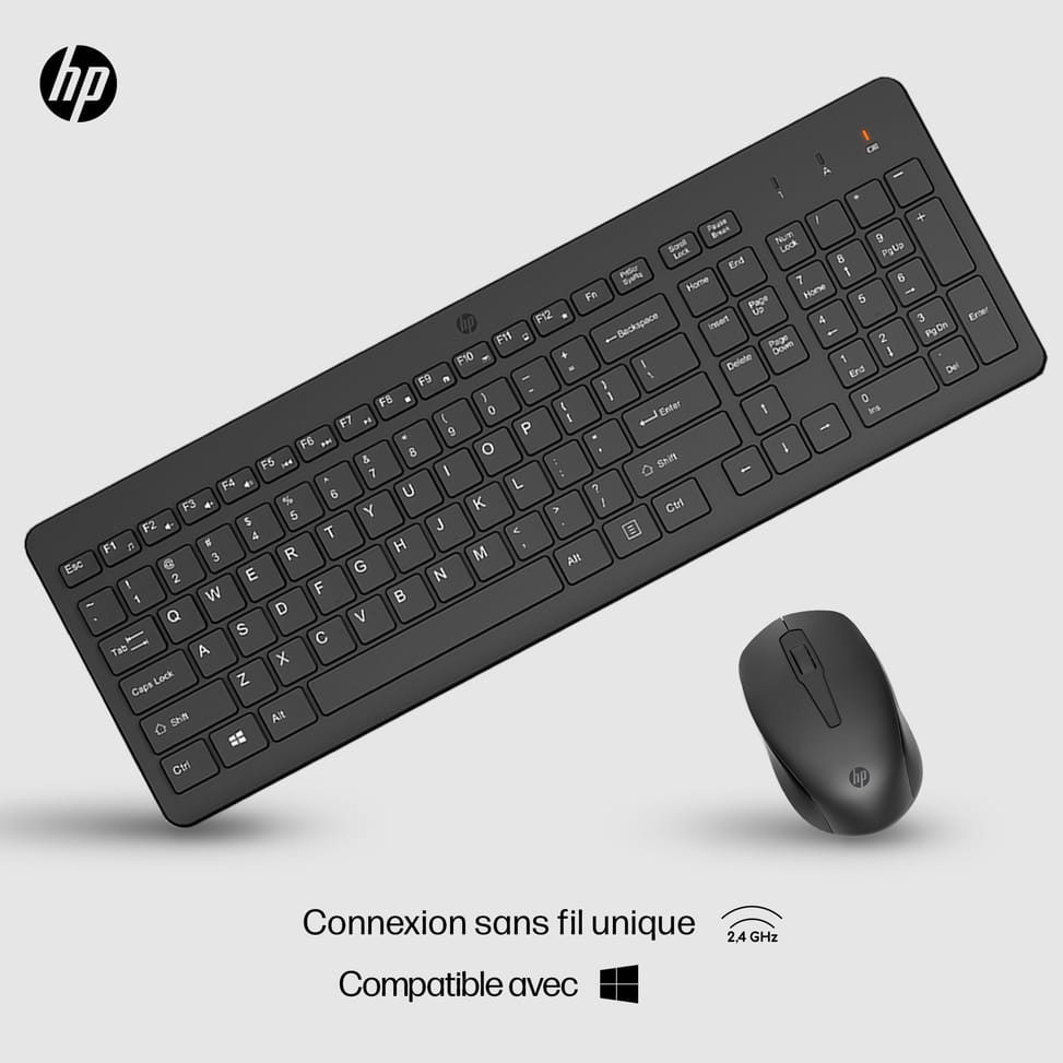 HP Ensemble combiné clavier et souris sans fil 330 - AZERTY  (2V9E6AA) — image 11
