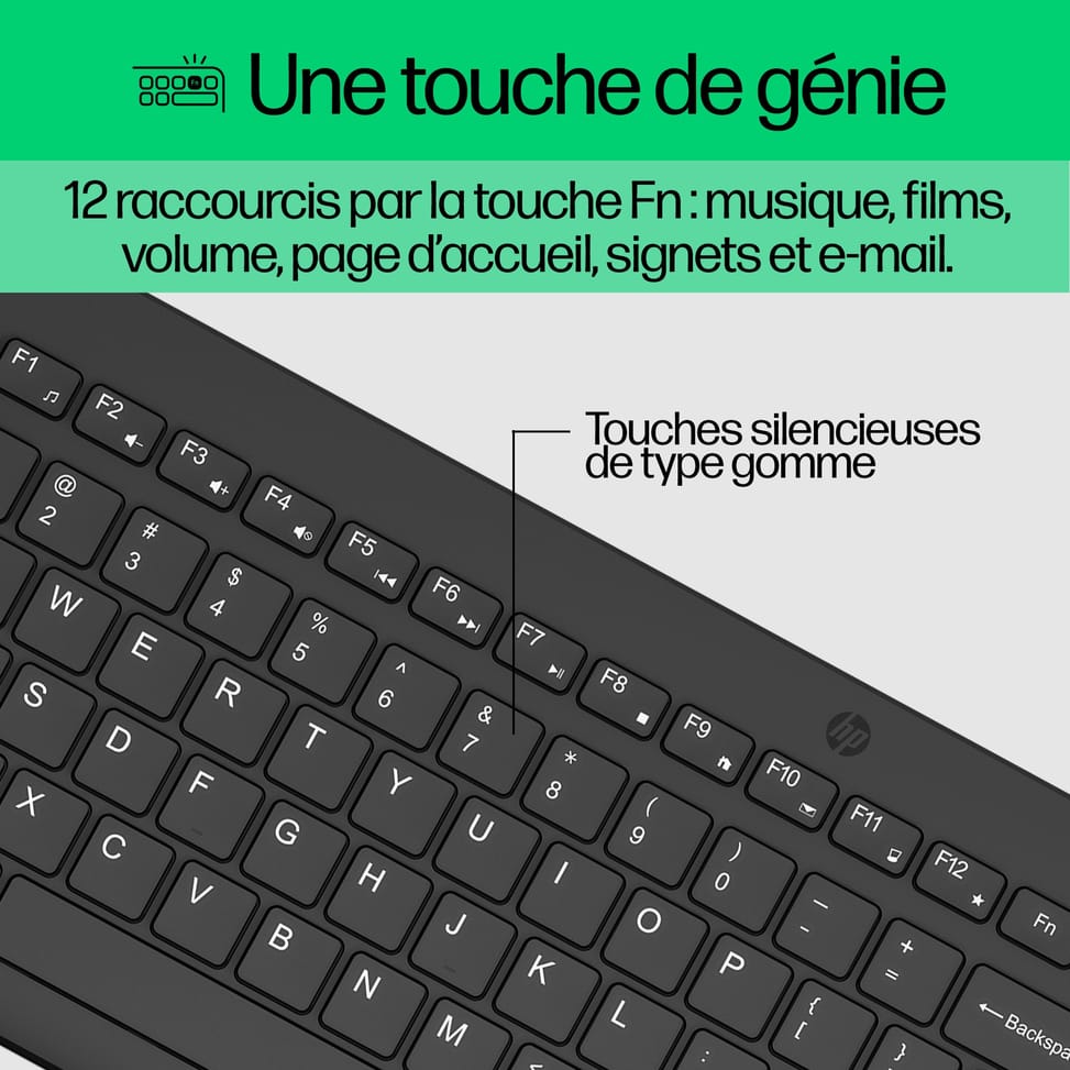 HP Ensemble combiné clavier et souris sans fil 330 - AZERTY  (2V9E6AA) — image 13