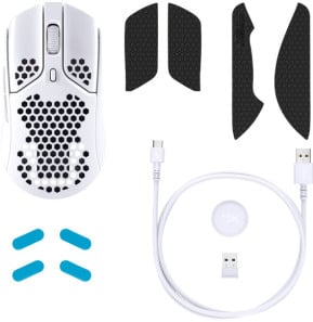 HyperX Pulsefire Haste - Souris sans fil pour gaming (blanche) (4P5D8AA)