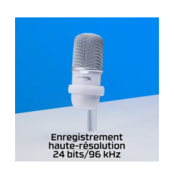 HyperX SoloCast - USB Microphone (White) Blanc Microphone de console de jeu (519T2AA)