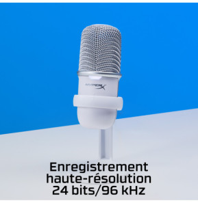 HyperX SoloCast - USB Microphone (White) Blanc Microphone de console de jeu (519T2AA)