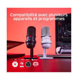 HyperX SoloCast - USB Microphone (White) Blanc Microphone de console de jeu (519T2AA)