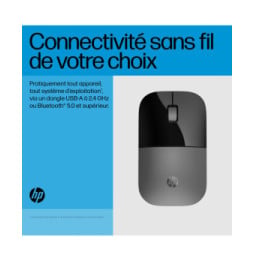 HP Souris double mode Z3700 argent Souris double mode HP Z3700 argent  (758A9AA)