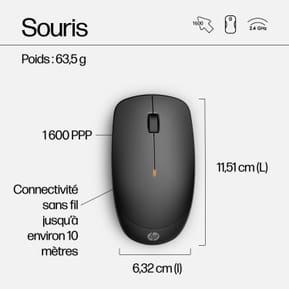 HP Ensemble clavier et souris sans fil 230 Ensemble clavier et souris sans fil HP 230 (18H24AA) — image 7