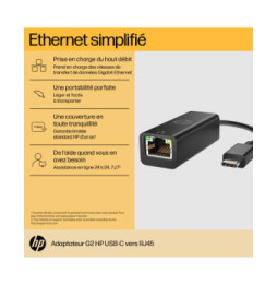 Adaptateur HP USB-C vers RJ45 G2 (4Z534AA)