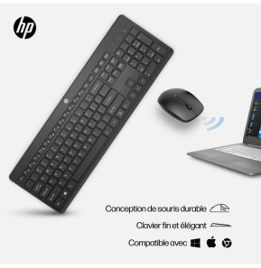 HP Ensemble clavier et souris sans fil 230 Ensemble clavier et souris sans fil HP 230  (3L1F0AA)