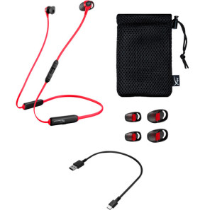HyperX Écouteurs sans fil Cloud Buds (noir-rouge) Écouteurs sans fil HyperX Cloud Buds (noir-rouge)  (4P5H7AA)