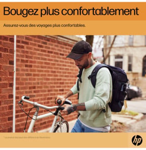 HP Sac à dos pour ordinateur portable Travel 25 litres 15,6 pouces (gris acier) (6B8U4AA)