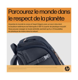 HP Sac à dos pour ordinateur portable Travel 25 litres 15,6 pouces (gris acier) (6B8U4AA)