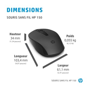 HP Souris sans fil 150 Souris sans fil HP 150 (2S9L1AA) — image 5