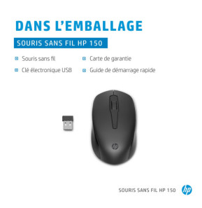 HP Souris sans fil 150 Souris sans fil HP 150  (2S9L1AA)