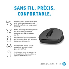 HP Souris sans fil 150 Souris sans fil HP 150 (2S9L1AA) — image 7