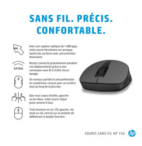 HP Souris sans fil 150 Souris sans fil HP 150  (2S9L1AA)