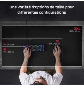 Tapis de souris de gaming HyperX Pulsefire – format XXL (1220 x 610 x 3 mm)
