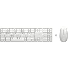 Ensemble clavier et souris sans fil HP 650 blanc (4R016AA)