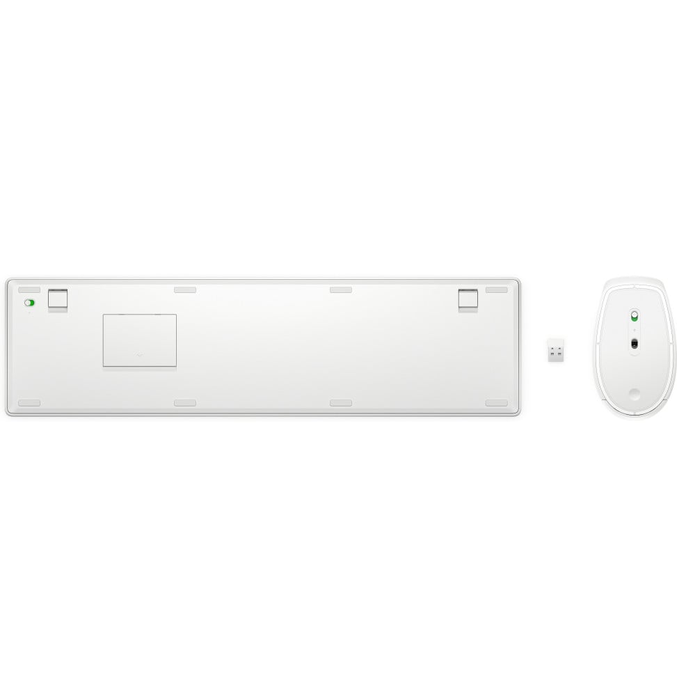 Ensemble clavier et souris sans fil HP 650 blanc (4R016AA) – vue 3