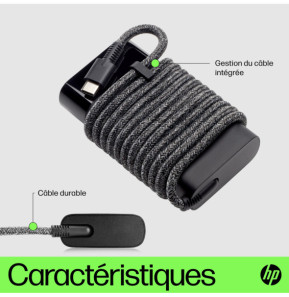 HP Chargeur pour ordinateur portable USB-C 65 W Chargeur pour ordinateur portable HP USB-C 65 W  (671R2AA)