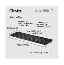HP Clavier sans fil programmable 450 Clavier sans fil programmable HP 450  (4R184AA)