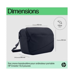 HP Sac mono-bretelle pour ordinateur portable 13,3 pouces Creator (6M5S4AA)