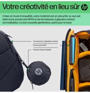 HP Sac mono-bretelle pour ordinateur portable 13,3 pouces Creator (6M5S4AA)