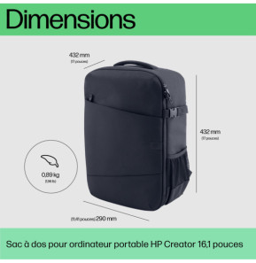 HP Sac à dos pour ordinateur portable 16,1 pouces Creator (6M5S3AA)