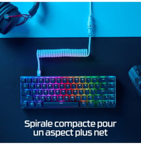HyperX 6J677AA câble de clavier/souris Noir, Rouge 1,37 m USB Type-A, USB Type-C (6J677AA)
