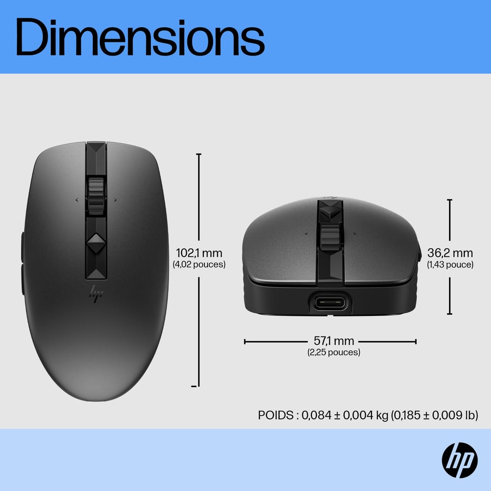 HP 710 Rechargeable Silent Mouse (6E6F2AA) — image 16