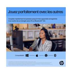HP Souris silencieuse rechargeable 710 Souris silencieuse rechargeable HP 710  (6E6F2AA)