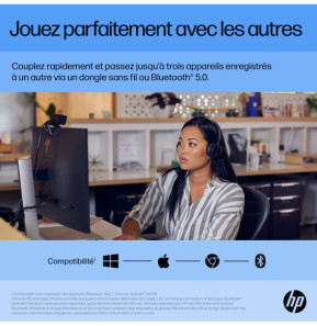 HP Souris silencieuse rechargeable 710 Souris silencieuse rechargeable HP 710  (6E6F2AA)