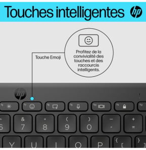 HP Clavier Bluetooth multi-périphériques compact 350 Clavier Bluetooth multi-périphériques compact HP 350  (692S8AA)