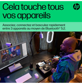 Clavier Bluetooth multi-périphériques compact HP 350  (692T0AA)