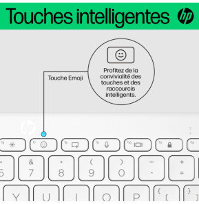 Clavier Bluetooth multi-périphériques compact HP 350  (692T0AA)