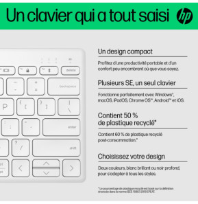 Clavier Bluetooth multi-périphériques compact HP 350  (692T0AA)