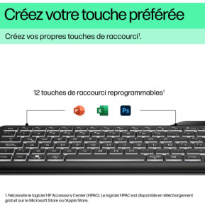 HP Clavier filaire rétroéclairé 400 Clavier filaire rétroéclairé HP 400  (7N7C0AA)