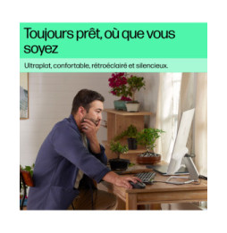 HP Clavier filaire rétroéclairé 400 Clavier filaire rétroéclairé HP 400  (7N7C0AA)